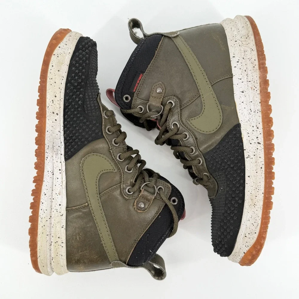 Nike Lunar Force 1 Duckboot Dark Loden Green Black High Top 9.5 - Picture 7 of 9